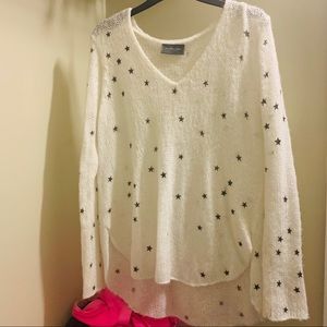 Wooden ships star v neck sweater